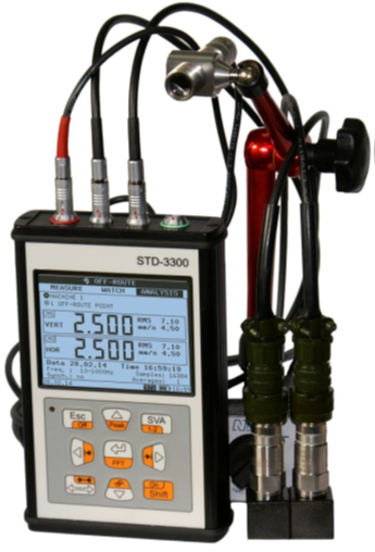 2-х канальный портативный виброанализатор STD-3300.Э3